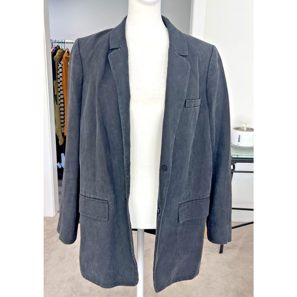 Everlane Jackets & Blazers - Everlane Charcoal Gray Relaxed Blazer